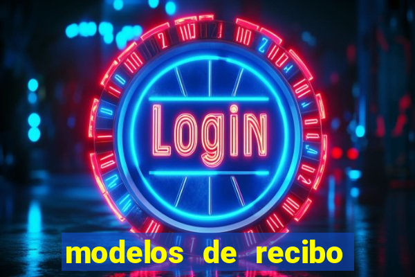 modelos de recibo de pagamento word